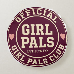Coussins Ronds Club officiel des copines – Galentine’s Day