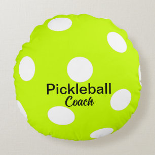 Coussins Ronds Coach Pickleball Jaune