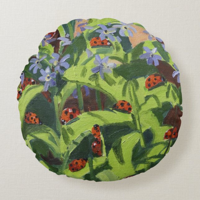 Coussins Ronds Coccinelles 2013 (Devant)