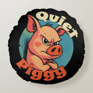 Coussins Ronds Cochon Tranquille