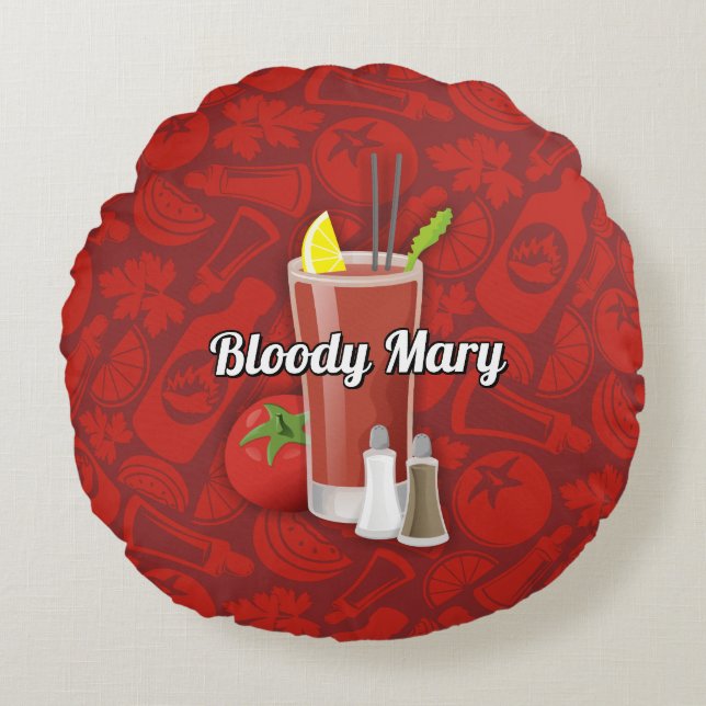 Coussins Ronds Cocktail Bloody Mary (Devant)