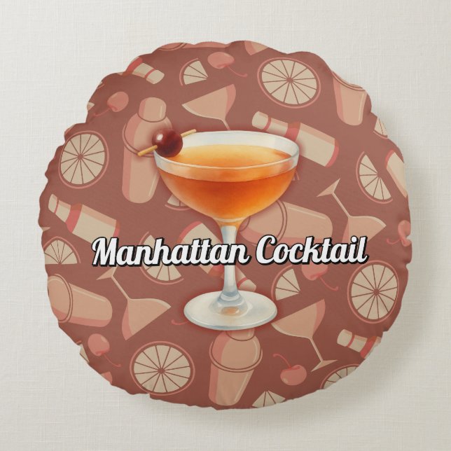 Coussins Ronds Cocktail Manhattan (Devant)