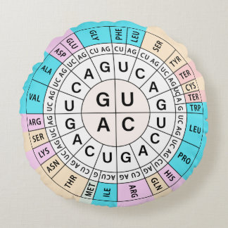 Coussins Ronds Code génétique du diagramme de Codon