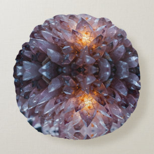 Coussins Ronds Coeur cristal radiant