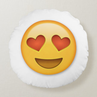Coussins Ronds Coeur Emoji