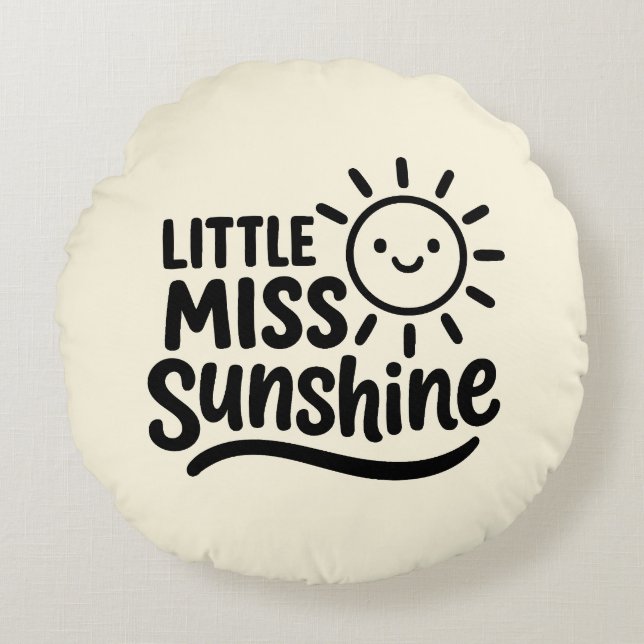 Coussins Ronds Cojín decorativo – Little Miss Sunshine (Devant)