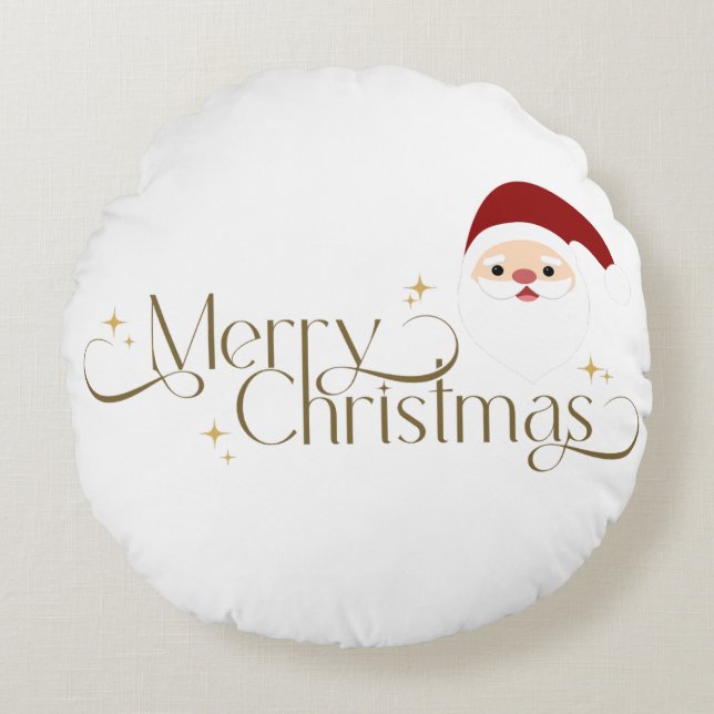 Coussins Ronds Cojín navideño papa noel (Devant)