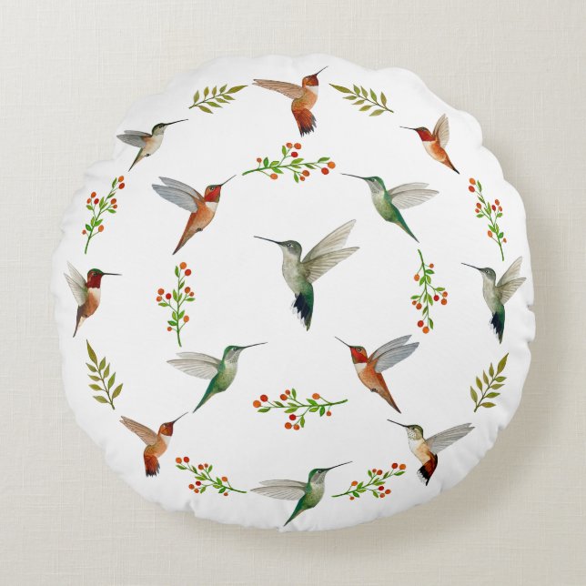Coussins Ronds Colibri  (Devant)