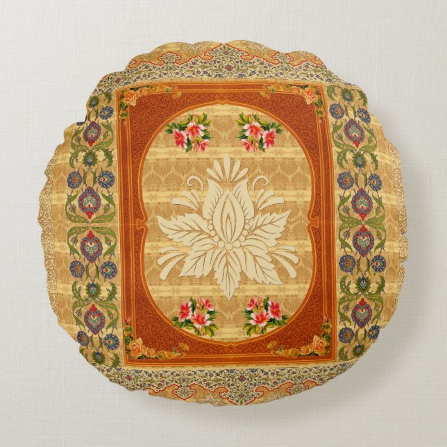 Coussins Ronds collage vintage (Devant)