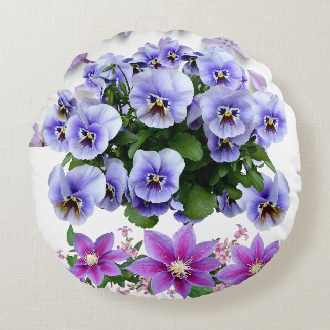 Coussins Ronds Collecte de jardins (Devant)