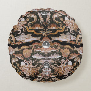 Coussins Ronds COLLECTE POMPEII/OCÉAN - ESPACE DE VIE MARINE Naut