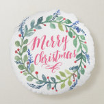 Coussins Ronds Collection de guirlande d'aquarelle<br><div class="desc"></div>