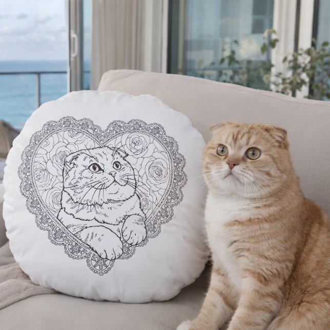 Coussins Ronds Collection Rituel d'Art en Ligne  - (When everything slows…
you finally hear what matters.)