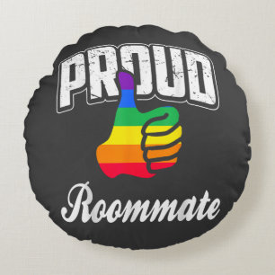 Coussins Ronds  Colocataire Gay Pride
