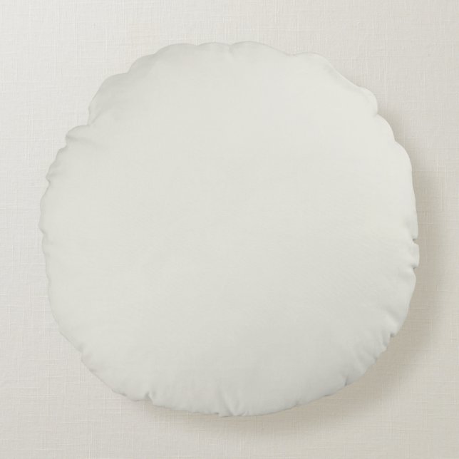 Coussins Ronds Colombe Blanche Uni (Devant)