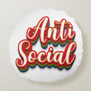 Coussins Ronds Coloré anti-social