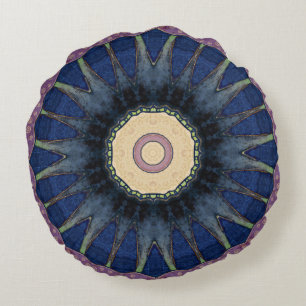 Coussins Ronds Coloré, rétro, Mandala-Inspiré