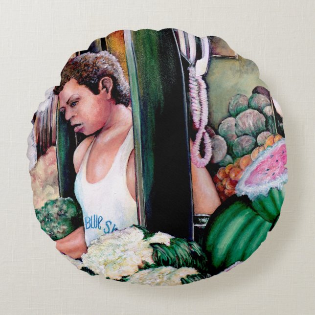 Coussins Ronds Comment aimes-tu ces melons ? (Devant)