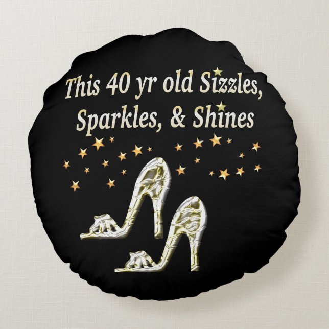 COUSSINS RONDS CONCEPTION DE 40E ANNIVERSAIRE DE GLAMOROUS D'ARGE (Dos)