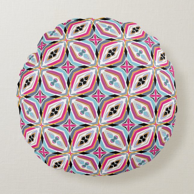 Coussins Ronds Conception de motif unique (Devant)
