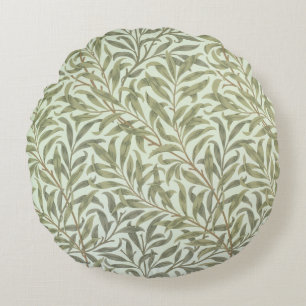 Coussins Ronds Conception de papier peint "de branche de saule",