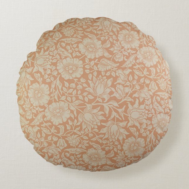 Coussins Ronds Conception de papier peint de "mauve" (Devant)