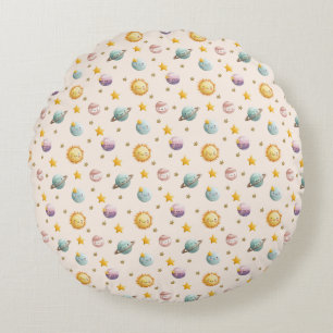 Coussins Ronds Conception de textile pour chambre de bébé en tiss
