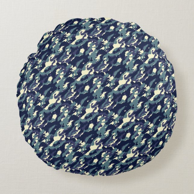 Coussins Ronds Conception de texture abstraite moderne (Devant)