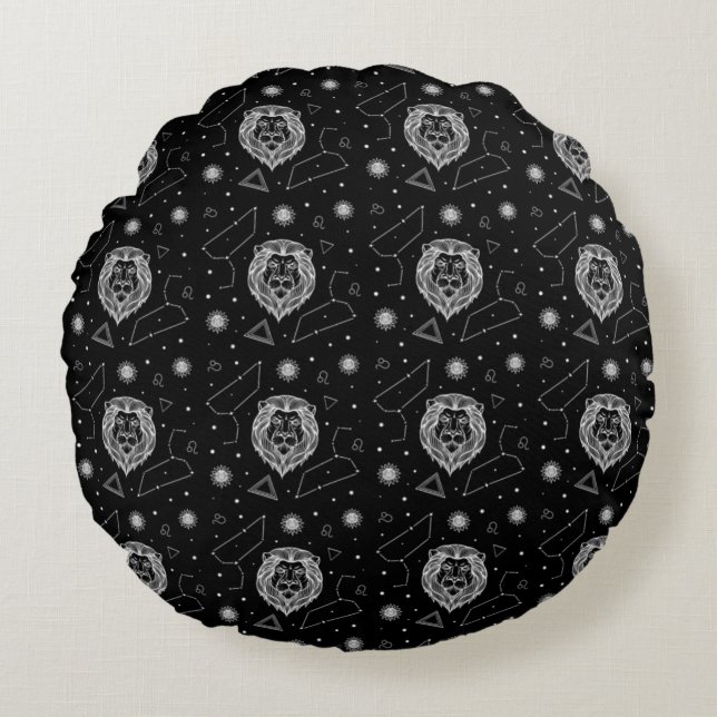 Coussins Ronds Conception de texture abstraite moderne (Devant)