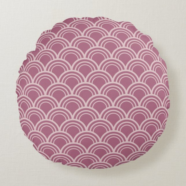 Coussins Ronds Conception de texture abstraite moderne (Devant)