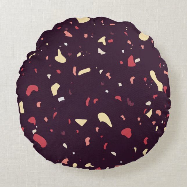Coussins Ronds Conception de texture abstraite moderne (Devant)