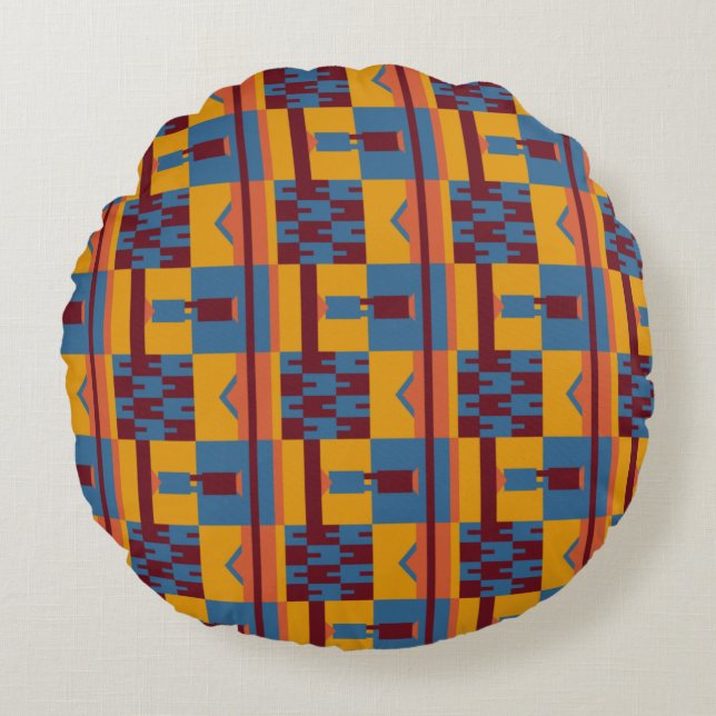 Coussins Ronds Conception de texture abstraite moderne (Devant)