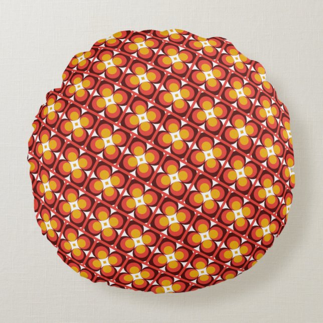 Coussins Ronds Conception de texture abstraite moderne (Devant)