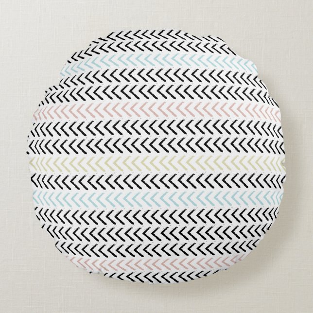 Coussins Ronds Conception de texture abstraite moderne (Devant)