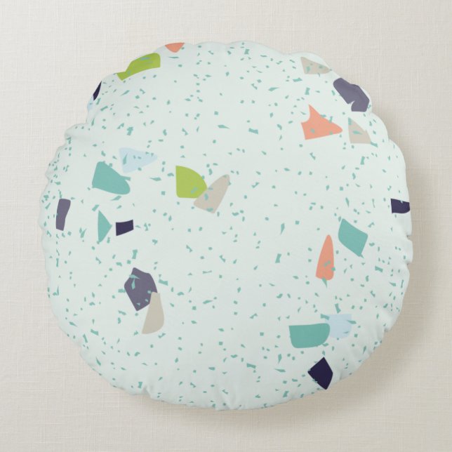 Coussins Ronds Conception de texture abstraite moderne (Devant)