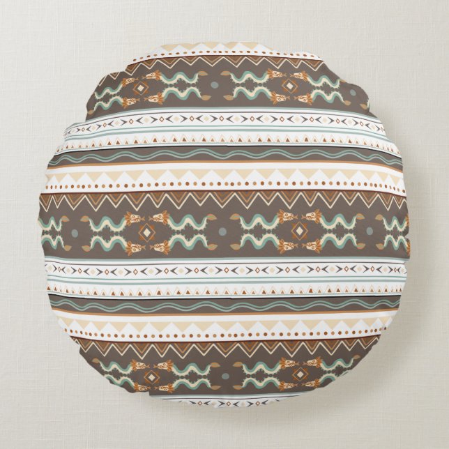 Coussins Ronds Conception de texture abstraite moderne (Devant)