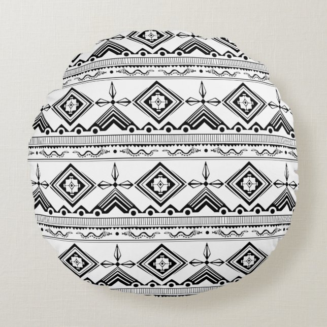 Coussins Ronds Conception de texture abstraite moderne (Devant)