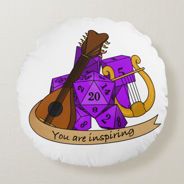 Coussins Ronds Conception des dés de série (Devant)