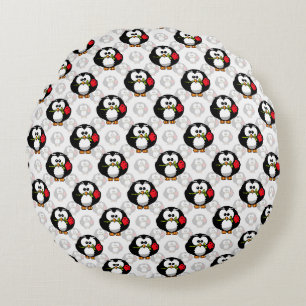 Coussins Ronds Conception d'impression de motif de surface de man