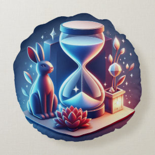 Coussins Ronds Conception en verre horaire