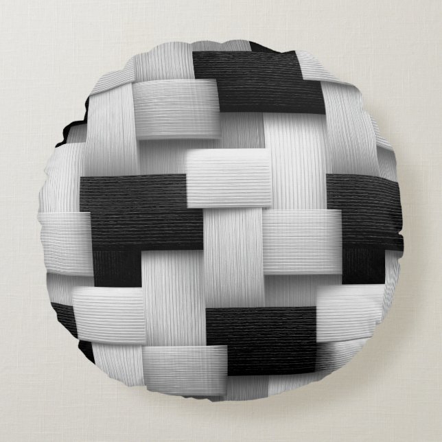 Coussins Ronds Conception géométrique Abstraite (Devant)