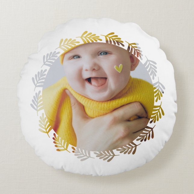 Coussins Ronds Concevez votre propre personnalisation (Devant)