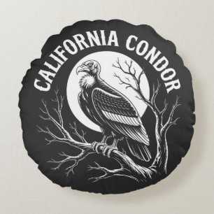 Coussins Ronds Condor de Californie pour hommes et femmes 