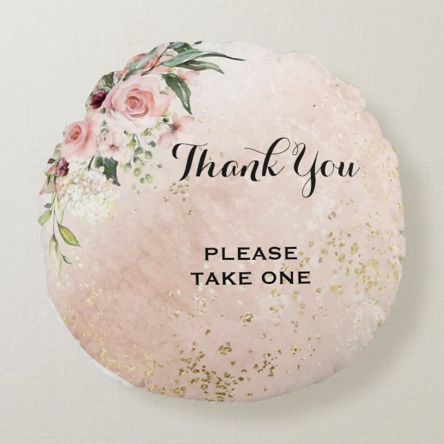 Coussins Ronds Confort confortable en fleurs : Concevez votre flo (Devant)