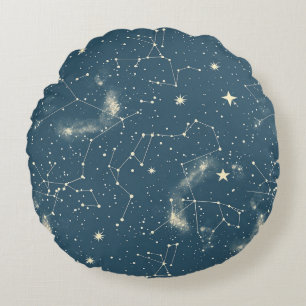 Coussins Ronds Constellation céleste - Nuit étoilée (2)