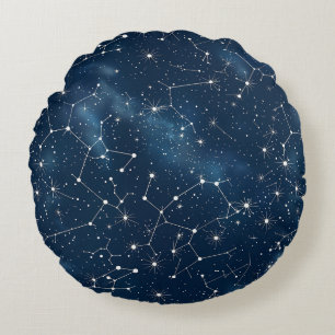 Coussins Ronds Constellation céleste - Nuit étoilée (4)