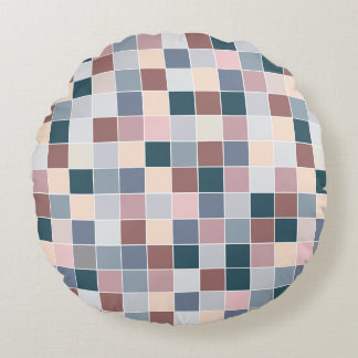 Coussins Ronds Cool Blocks, Elegant Colors