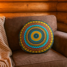 Cool tendance bleu rouge jaune Mandala Tribal Ethn
