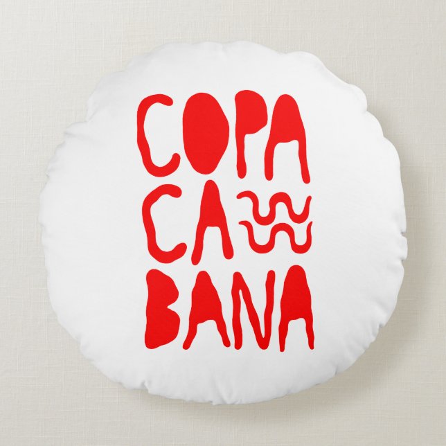 Coussins Ronds Copacabana Beach (Devant)