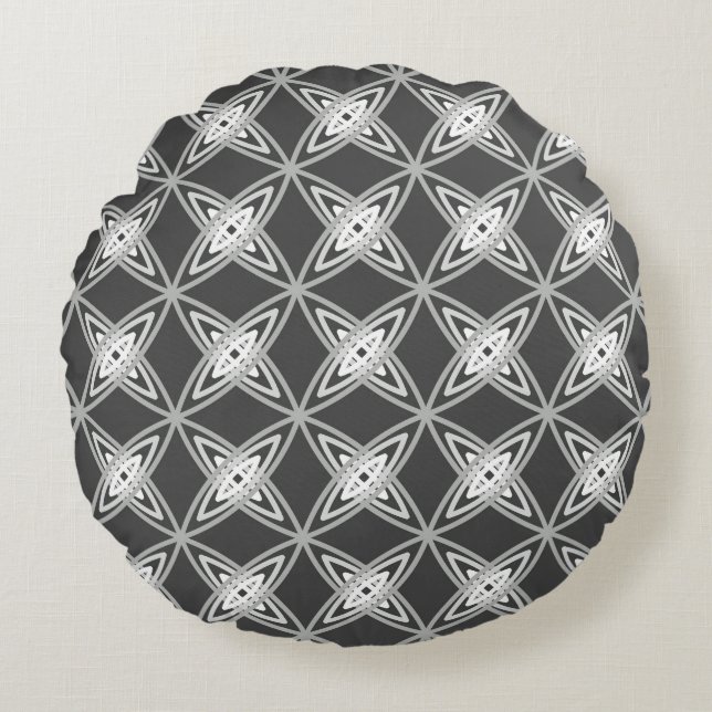 Coussins Ronds Copie atomique moderne de la moitié du siècle - (Devant)